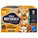 Webbox Cat Wet Food Naturals Meat & Fish Selection 1-7 Years 12x100g