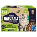 Webbox Cat Wet Food Naturals Meat & Fish Selection 1-12 Month 12x100g