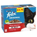 Felix Cat Wet Food Orignal Meaty Selection 12x100g