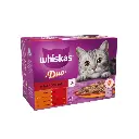 Whiskas Cat Wet Food Meaty Combos In Jelly 12x85g