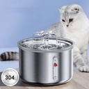 Cat Water Dispenser Fountain Flower Fully Stainless Steel 2.8l