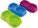 Mps Cat Bowl Double Plastic Bowl Medium Size