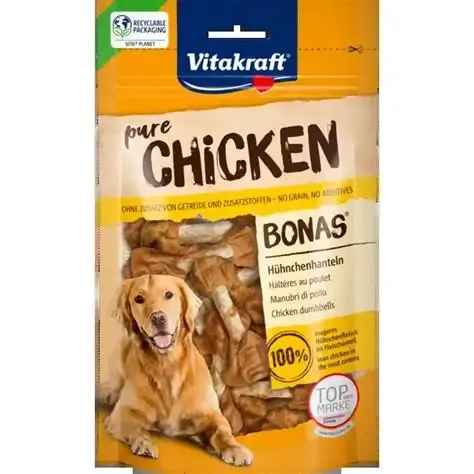 VitaKraft Dog Treat Pure Chicken Dumbbells 80g