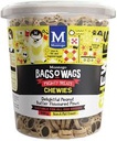 Bags Wags Dog Treat Chewies Peanut Butter Paws 500g