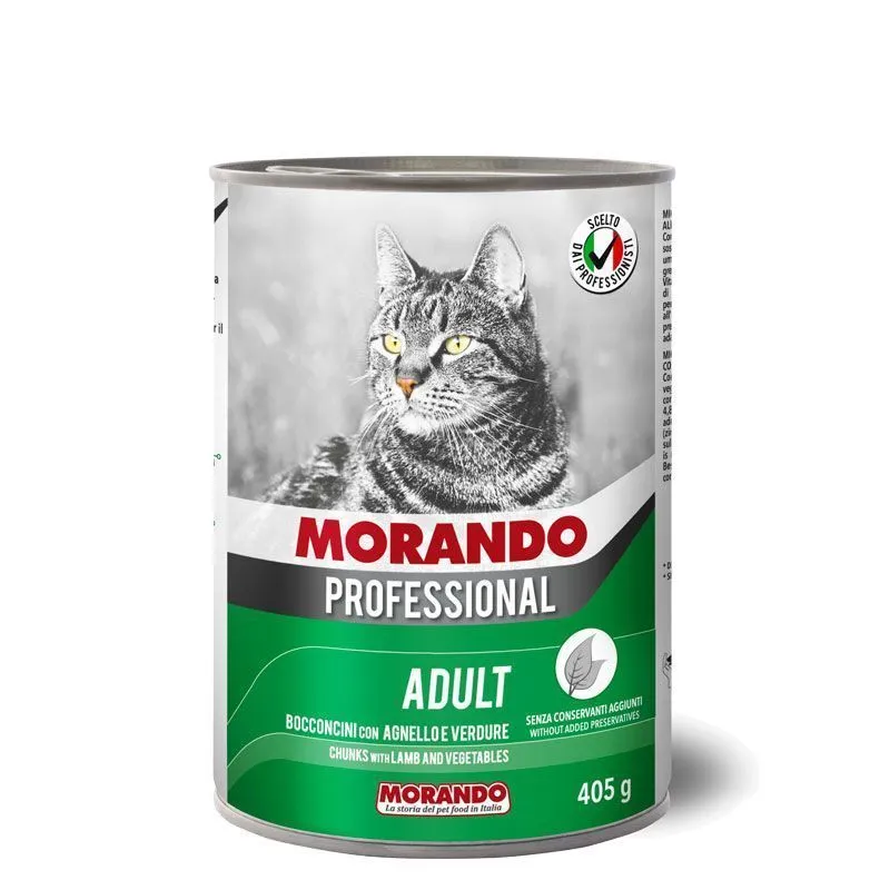 Morando wet food with lamb and vegetables chunks 400g