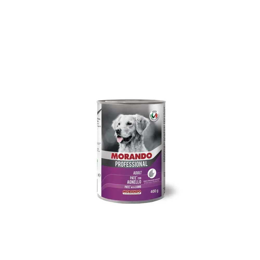 Morando wet food with lamb pate 400g for dogs