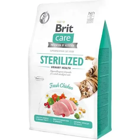 brit care dry food sterilized with chicken 400g