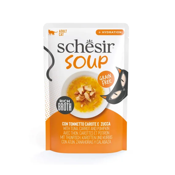 Schesir Soup Wet Food in Tuna With Pumpkin 40g