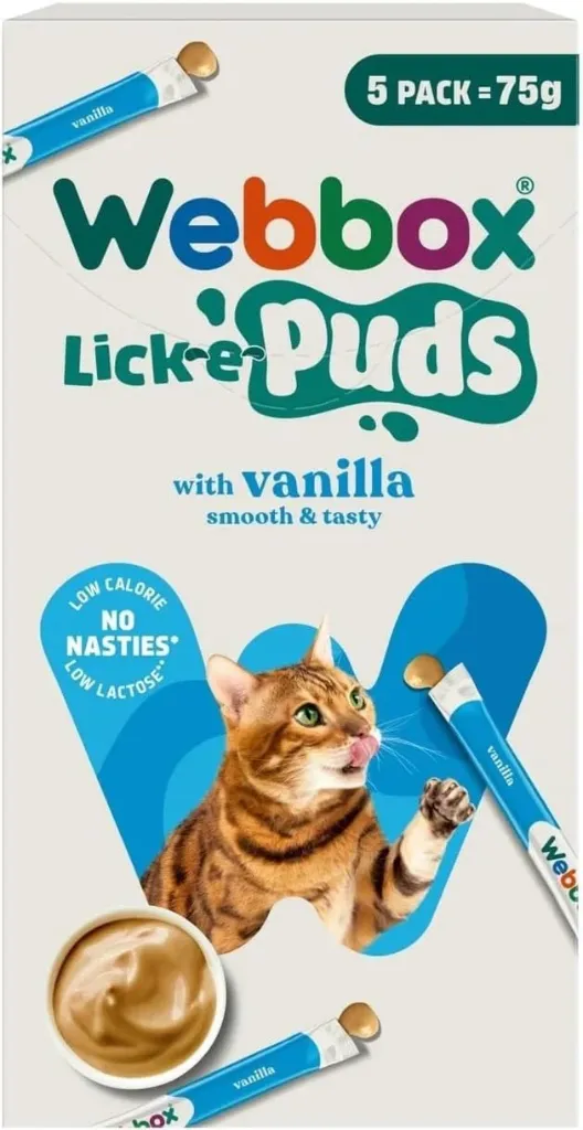 Webbox lick-e puds with vanilla