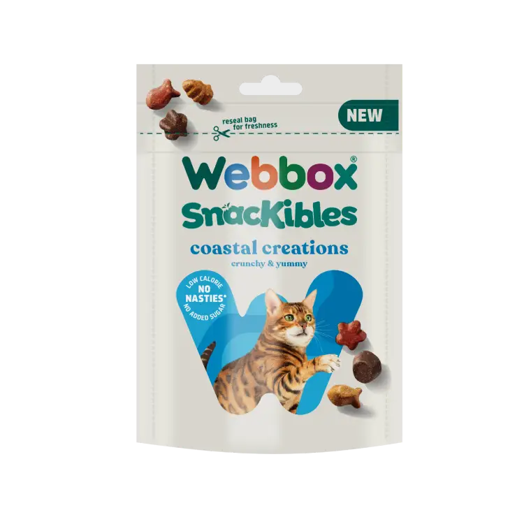 Webbox snackibles coastal creations cat treats 85g