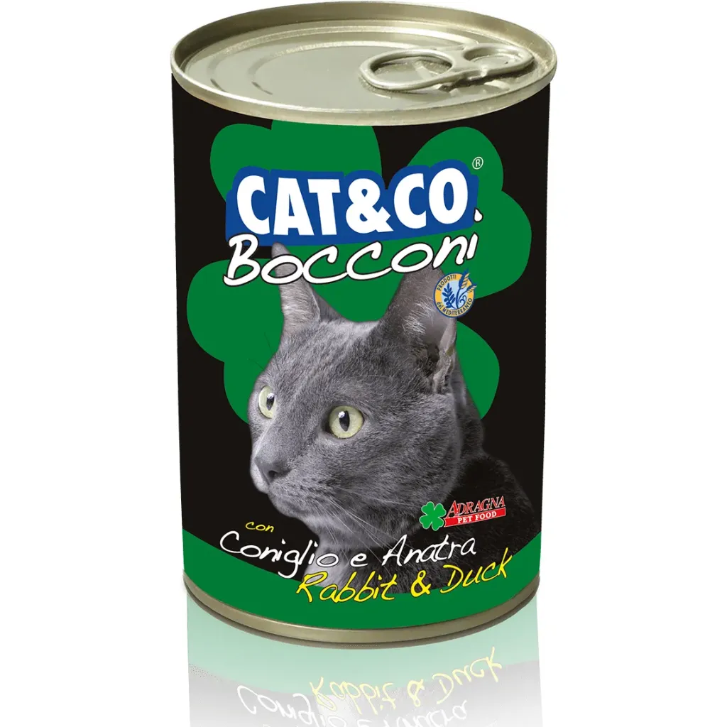 Cat & co wet food with rabbit and duck 405g