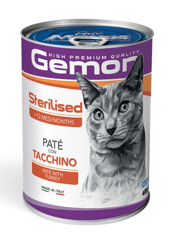 Gemon wet food sterilised pate with turkey 400g