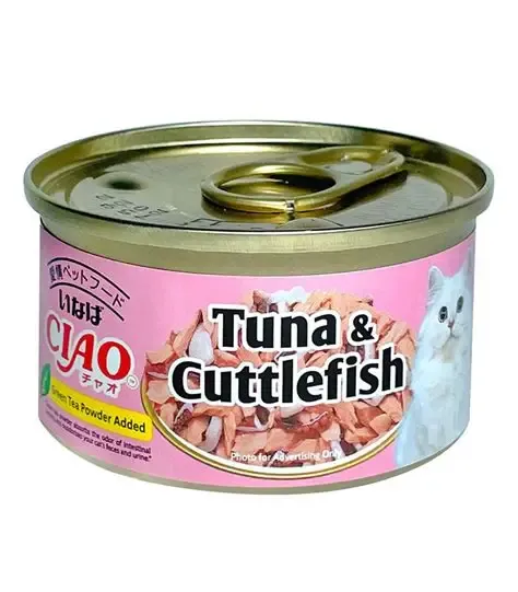 Inaba Ciao wet food for cats with tuna and cuttlefish 75g