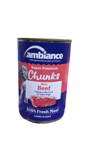 Ambiance Dog Wet Food Pate Meat 415g