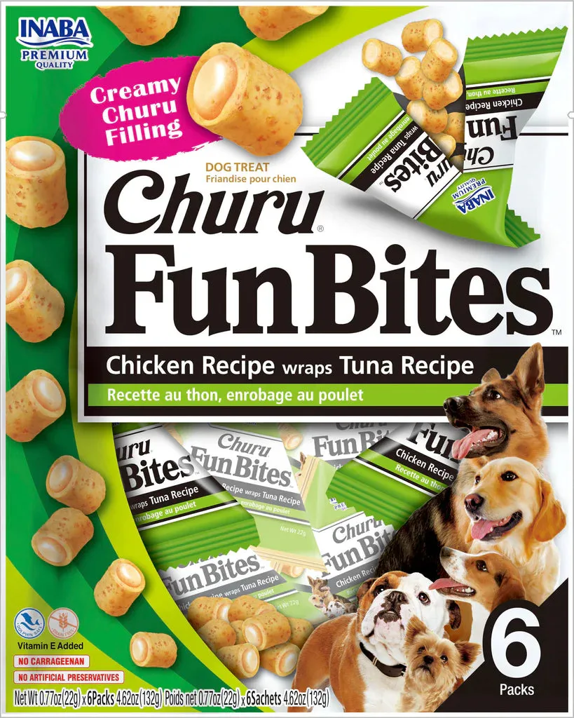 Inaba Churu fun bites for dogs with chicken recipe wraps tuna recipe 6×22g
