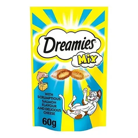 Dreamies Cat Treat Salmon & Cheese 60g