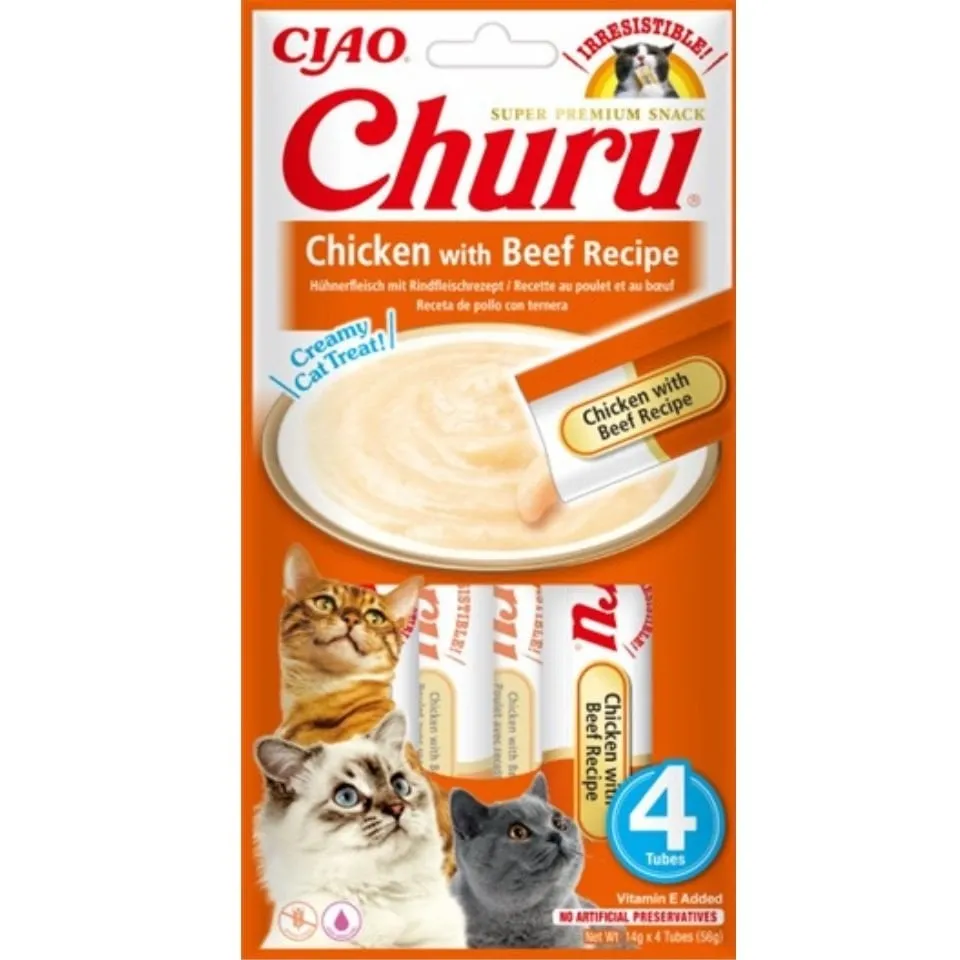 Churu Chicken With Beef 4×14g