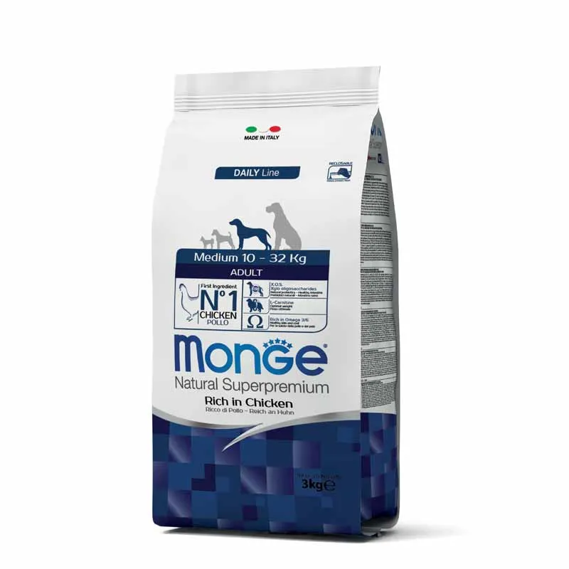 Monge Medium Adult Rice in Chicken 3Kg
