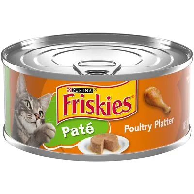 Friskies Cat Wet Food Pate Poultry Platter 156g