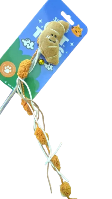 Cat Toy Stick Brown