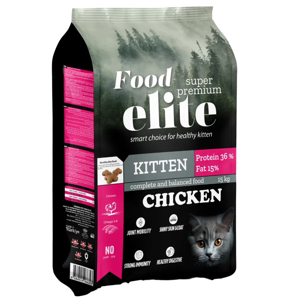 Elite Kitten Food Chicken 15Kg