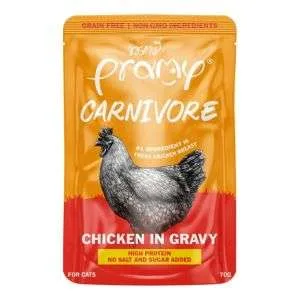 Pramy Carnivore Cat Wet Food Chicken In Gravy 70g