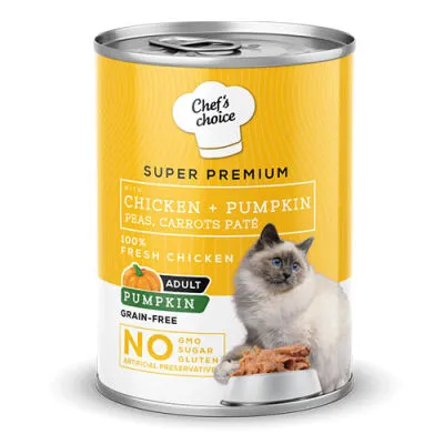Chefs Choice Cat Wet Food Pate With Chicken & Pumpkin 400g