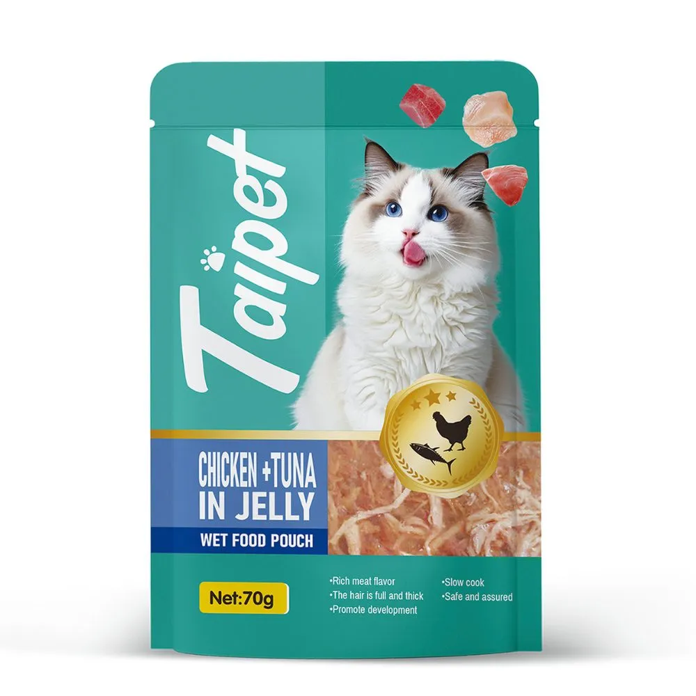 TaiPet Cat Wet Food Chicken & Tuna In Jelly 70g