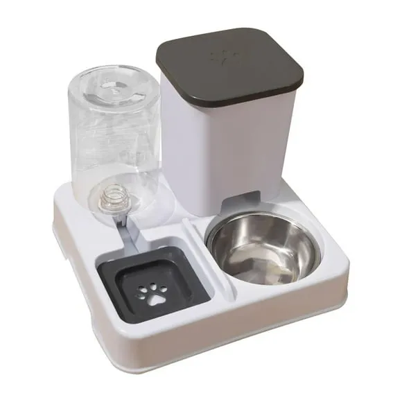 Pet Bowl With Automatic Cat Feeder
