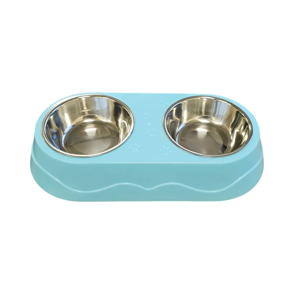 Double Pet Bowl Steel A42