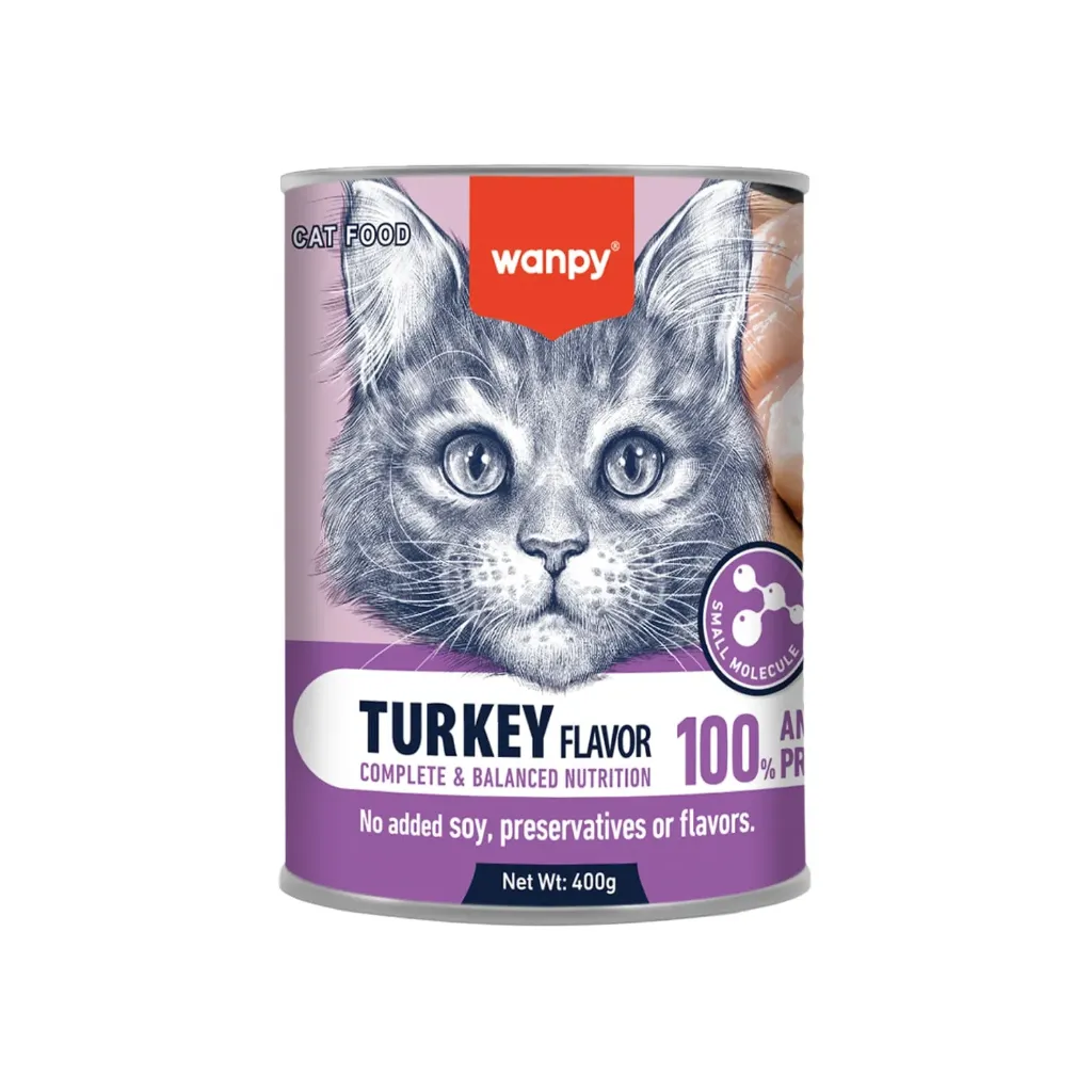 Wanpy Cat Wet Food Turkey 400g