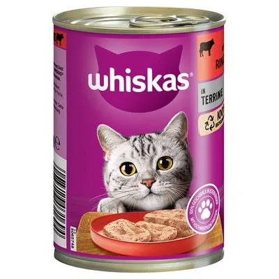 Whiskas Cat Wet Food With Beef In Jelly 400g