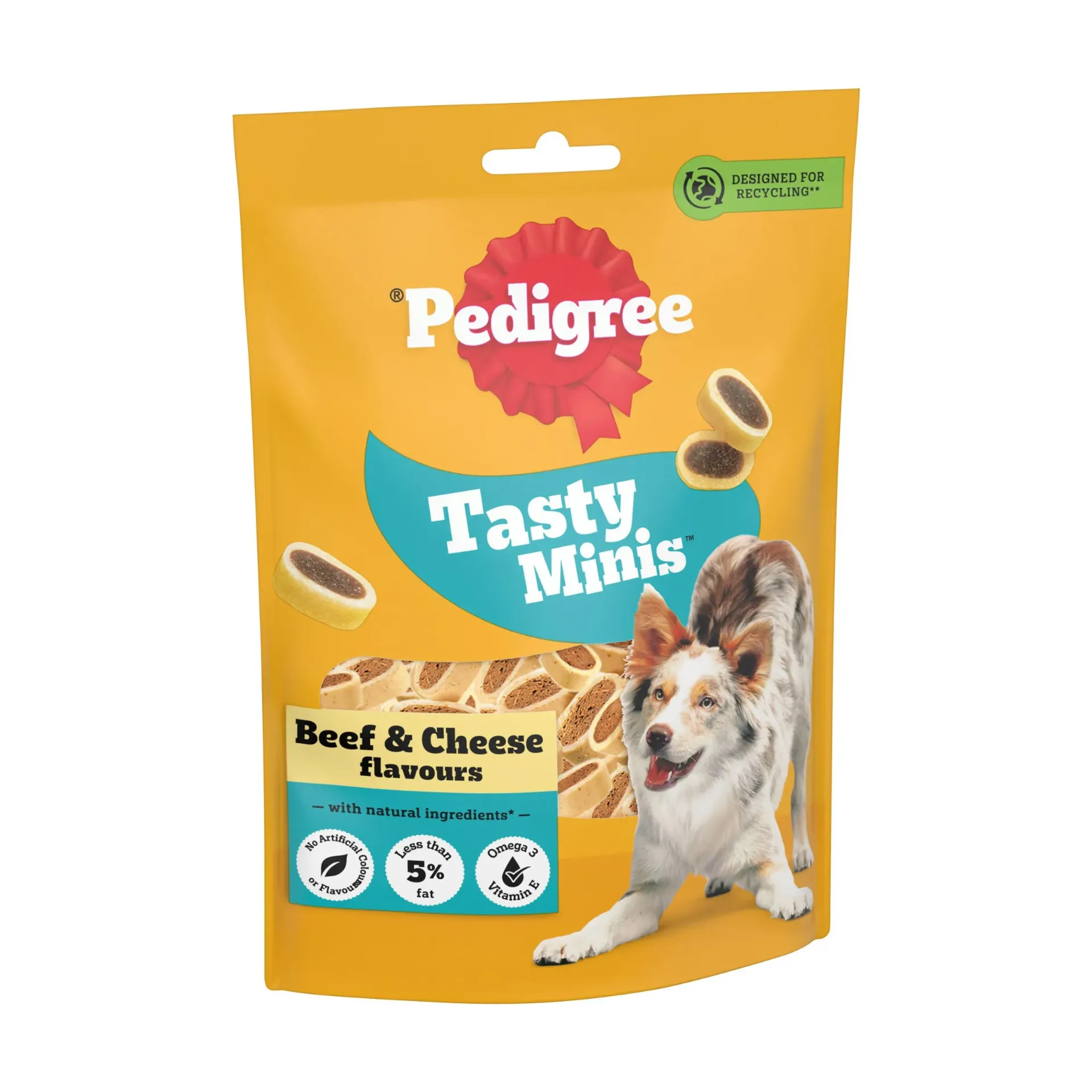 Pedigree Tasty Minis Beef & Cheese 140g