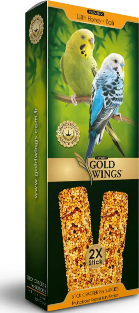 Gold Wings Honey Stick Cracker For Budgies 2Stick