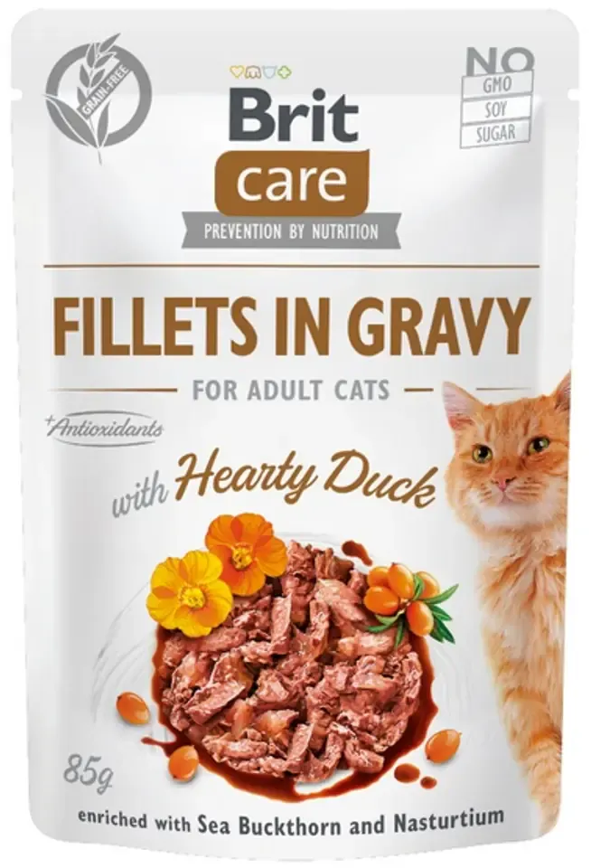 Brit Care Fillets In Gravy With Hearty Duck  85G