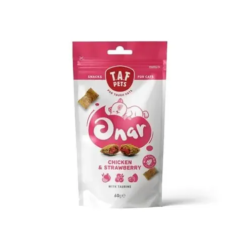 Taf Pets Cat Treats Onar Chicken & Strawberry With Taurine 60g