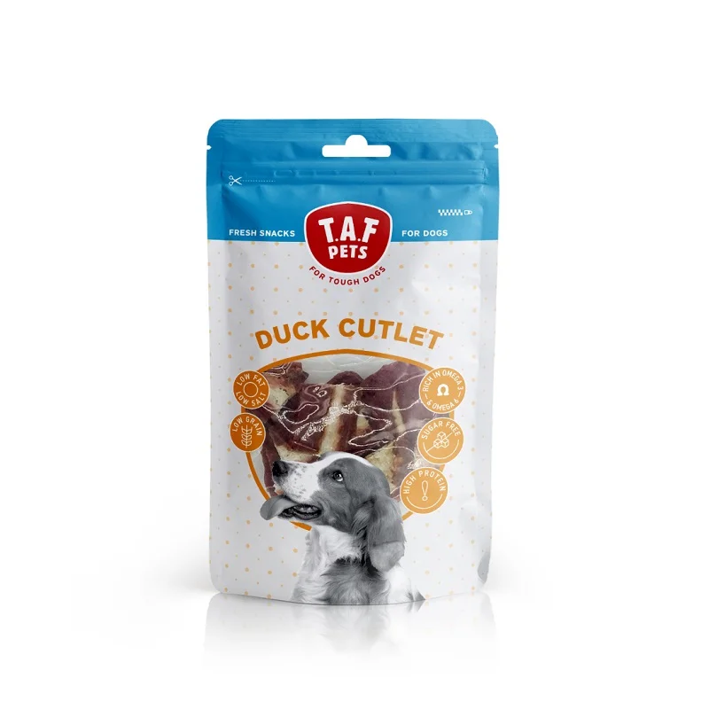 Taf Pets Dog Treats Wrapped Duck Cutlet 75g