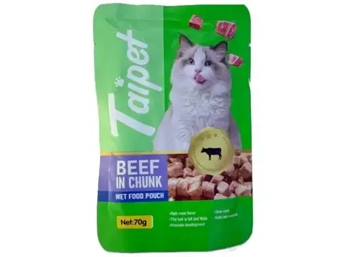 TaiPet Cat Wet Food Beef In Chunk 70g