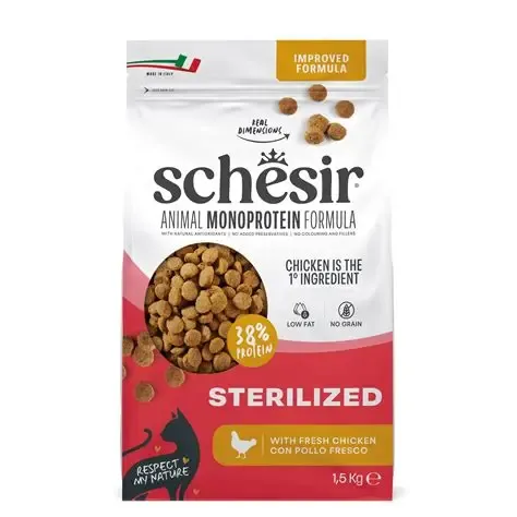 Schesir Cat Food Sterilized With Chicken 1.5Kg