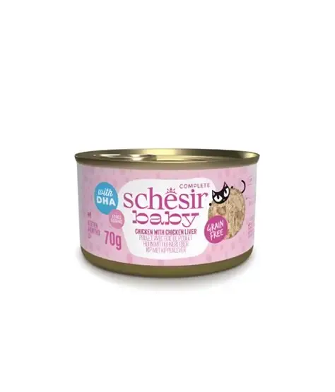Schesir Baby Cat Wet Food Chicken With Chicken Liver 70g