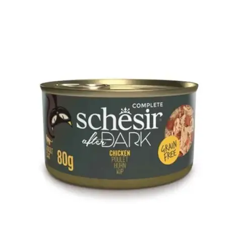 Schesir Dark Cat Wet Food Chicken 80g