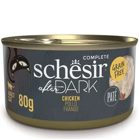 Schesir Dark Cat Wet Food Chicken Pate 80g