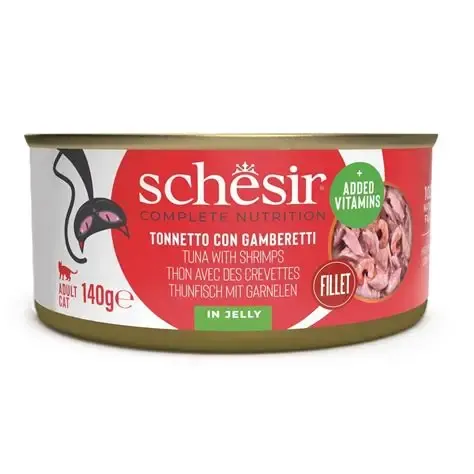Schesire Complete Nutrition Tuna With Shrimps In Jelly 140g
