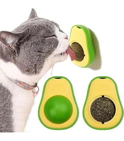 Cat Toy Catnip Ball Avocado Style